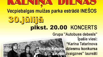  30. jūlijā “Mazās Kalniņa dienas” Vecpiebalgas novada Inešos 