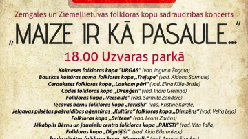 Lielkoncertā „Maize ir kā pasaule...”. 