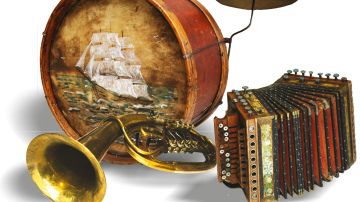 Izstāde par tautas mūzikas instrumentiem