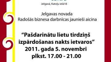  Radošo biznesa darbnīcu pašdarinātu lietu tirdziņs Jelgavā