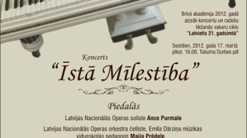 Cikla Latvietis 21.gadsimtā pirmais koncerts „Īstā Mīlestība”