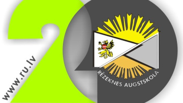 Šogad Rēzeknes Augstskolai apritēs 20 gadi. Jubilejas logo