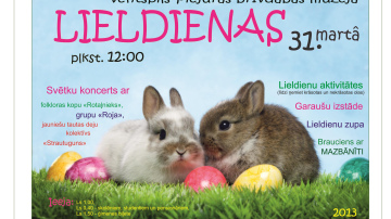 Nāk nākdama Lieldienas Ventspils Piejūras brīvdabas muzejā 