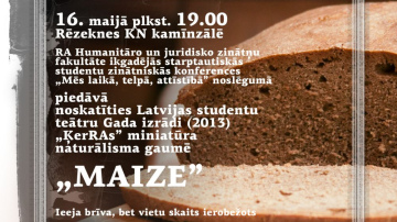 Rēzeknes Augstskolas studentu teātra „ĶerRA” izrāde