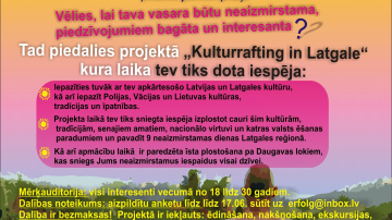 „KULTURRAFTING in Latgale”