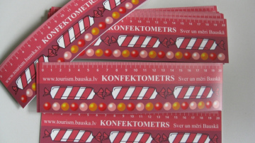 Bauskā tapis otrs inovatīvais suvenīrs - konfektometrs