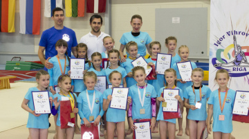 "Vihrov Cup" Daugavpils vingrotājām - trīs pilni medaļu komplekti