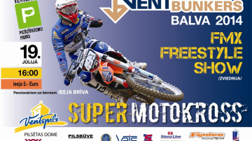 Starptautiskais SUPERMOTOKROSS Ventspils Piedzīvojumu parkā