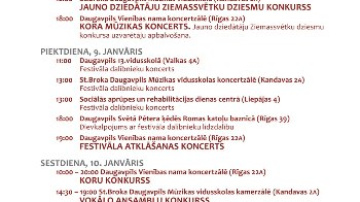 Jauno gadu Daugavpilī ieskandinās "Sudraba zvani"