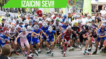 Jūrmalas skrituļslidošanas festivāla laikā 