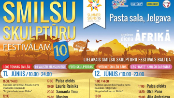 Jelgavā top smilšu skulptūras