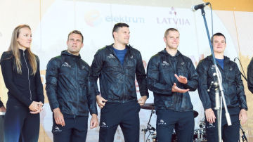 „Enerģiju olimpiešiem” pasākums Ventspilī pulcē Latvijas sportistu plejādi
