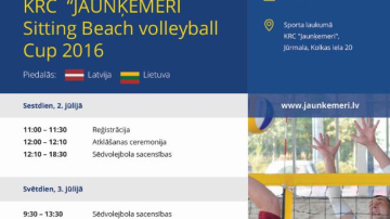 Baltijas meistarsacīkstes sēdvolejbolā "KRC "Jaunķemeri" Sitting Beach volleyball Cup 2016"