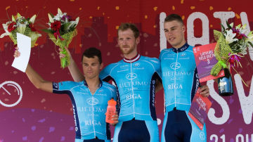 Latvijas Velo svētkos Olainē triumfē Arnis Pētersons un Andris Vosekalns