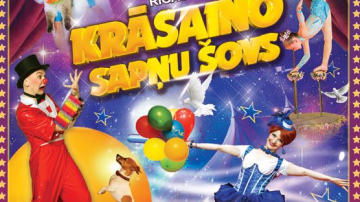 Jūrmalas Kultūras centrā Rīga Cirka programma “Krāsainie cirka sapņi”