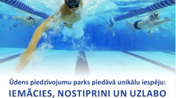 Apgūsti vai nostiprini peldētprasmi jebkurā vecumā!