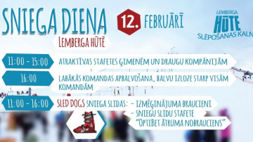 Aicinām uz Sniega dienu Lemberga hūtē