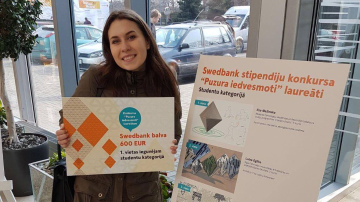  RTA studente Ilze Mežinska uzvar „Swedbank” stipendiju konkursā „Puzura iedvesmoti”