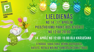 Aktīvas un krāsainas Lieldienas Piedzīvojumu parkā!