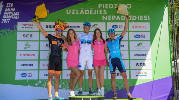 Lieliskos laika apstākļos SEB MTB maratona Siguldas posmā triumfē Prūss un Ozola