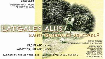 Līksnā notiks “Latgales alus” kauss pludmales volejbolā un Latgaļu  Bīč pārtijs