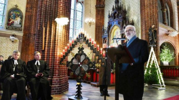 Valsts prezidenta Egila Levita uzruna Viļakas Romas katoļu baznīcā