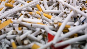 Valsts policija Liepājā no nelegālās aprites izņem 33 tūkstošus cigarešu