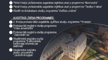 Rēzeknes Tehnoloģiju akadēmijā var uzsākt studijas ziemā