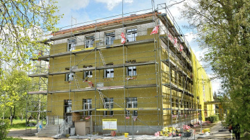 “Pīlādzī” notiek ēkas energoefektivitātes un sociālo dzīvokļu izveides būvdarbi