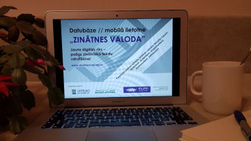 Lietotājiem pieejama digitālā datubāze „Zinātnes valoda”