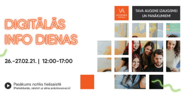 Vidzemes Augstskola rīko digitālās info dienas  skolotājiem, skolēniem un viņu vecākiem