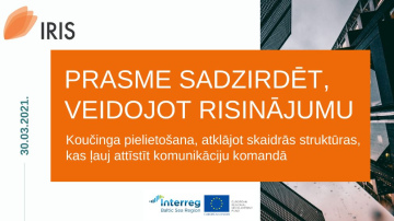 Aicinām pieteikties semināram “Prasme sadzirdēt, veidojot risinājumu”