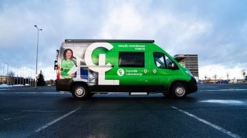 Darbu sāk “Centrālās laboratorijas” mobilais Covid-19 testu nodošanas punkts – pirmā pietura Kauguros, Jūrmalā