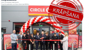 Krāpnieki izplata viltus loterijas “Swedbank”, “Circle K” un, iespējams, citu uzņēmumu vārdā