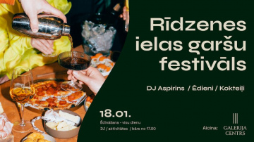 Piesakot topošo garšu un notikumu telpu, t/c “Galerija Centrs” norisināsies pirmais Rīdzenes ielas garšu festivāls