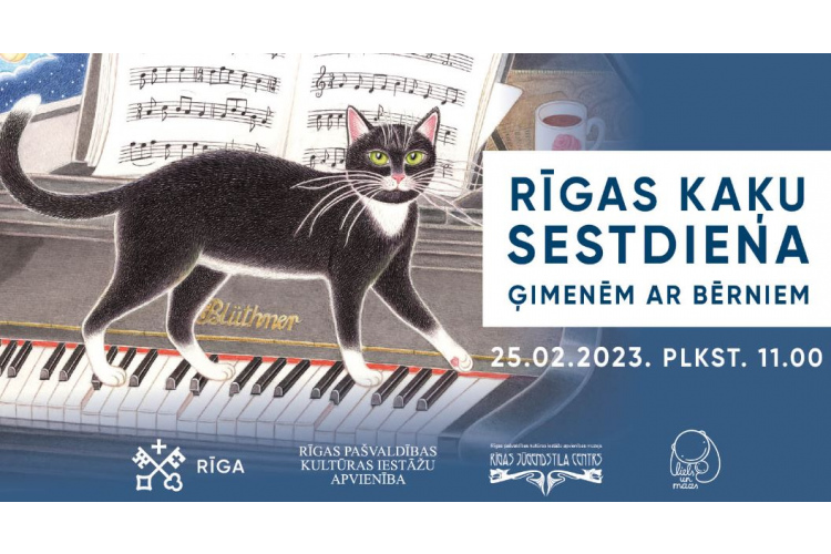 Rīgas kaķu sestdiena ģimenēm ar bērniem muzejā “Rīgas Jūgendstila centrs”