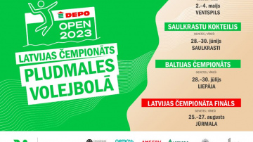 Latvijas čempionāts pludmales volejbolā četru posmu garumā sāksies jūnijā