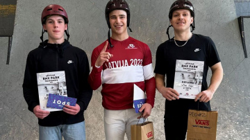 Zēbolds pēc gada pārtraukuma atgriežas Latvijas čempiona tronī BMX frīstailā