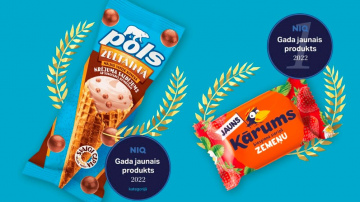 “Food Union” saldējumi un piena produkti saņēmuši 5 balvas “NielsenIQ” labāko jauno produktu pētījumā