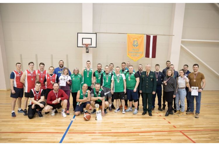 Robežsardzē noskaidroti čempionāta uzvarētāji basketbolā