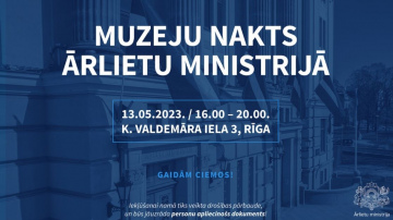Ārlietu ministrija atver sava nama durvis Muzeju naktī