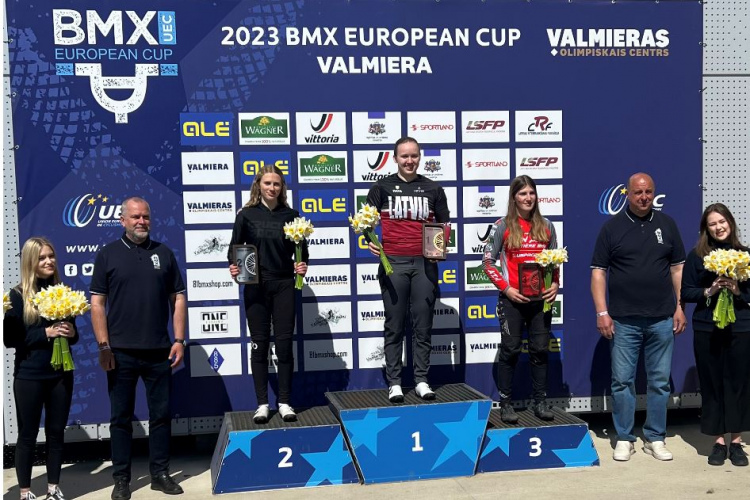 Stūriška un Apels uzvar arī EK BMX 6. posmā; Langmanis otrais junioros