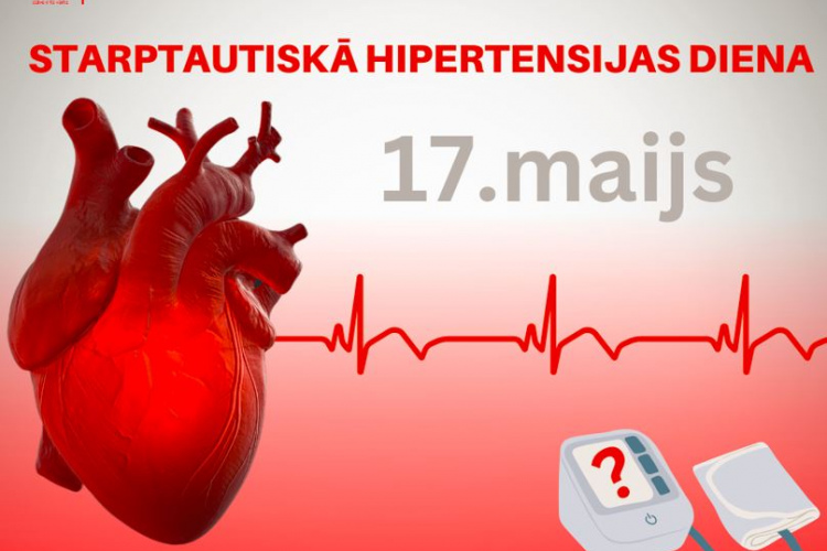 Starptautiskajā Hipertensijas dienā atgādina – augsts asinsspiediens ir bīstams arī gados jauniem cilvēkiem!
