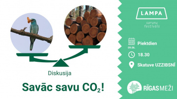 RĪGAS MEŽI sarunu festivālā LAMPA aicina: “Savāc savu CO2!”