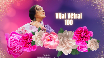 Vijas Vētras FONDS aicina uz Vijas Vētras simt gadu jubilejas sarīkojumiem Rīgas Latviešu biedrības namā.