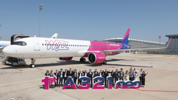 „WIZZ AIR” SAŅEM PIRMO „AIRBUS” A321neo NO ĶĪNAS