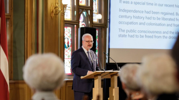 Valsts prezidenta Egila Levita uzruna Latvijas Okupācijas muzeja 30 gadu jubilejas pasākumā