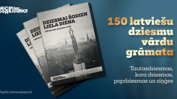 Izdots apjomīgs dziesmu vārdu krājums “Dziesmai šodien liela diena”