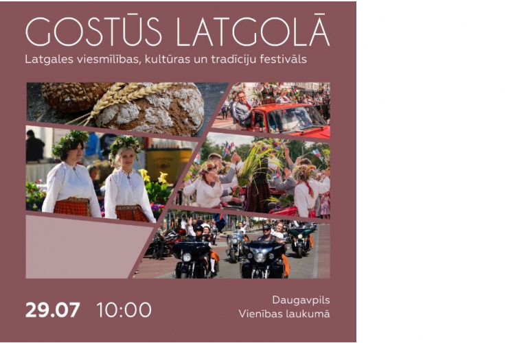 Daugavpilī jūlija izskaņā notiks vērienīgs festivāls “GOSTŪS LATGOLĀ”