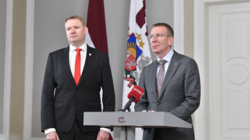 Valsts prezidenta Edgara Rinkēviča un Saeimas priekšsēdētāja Edvarda Smiltēna tikšanās